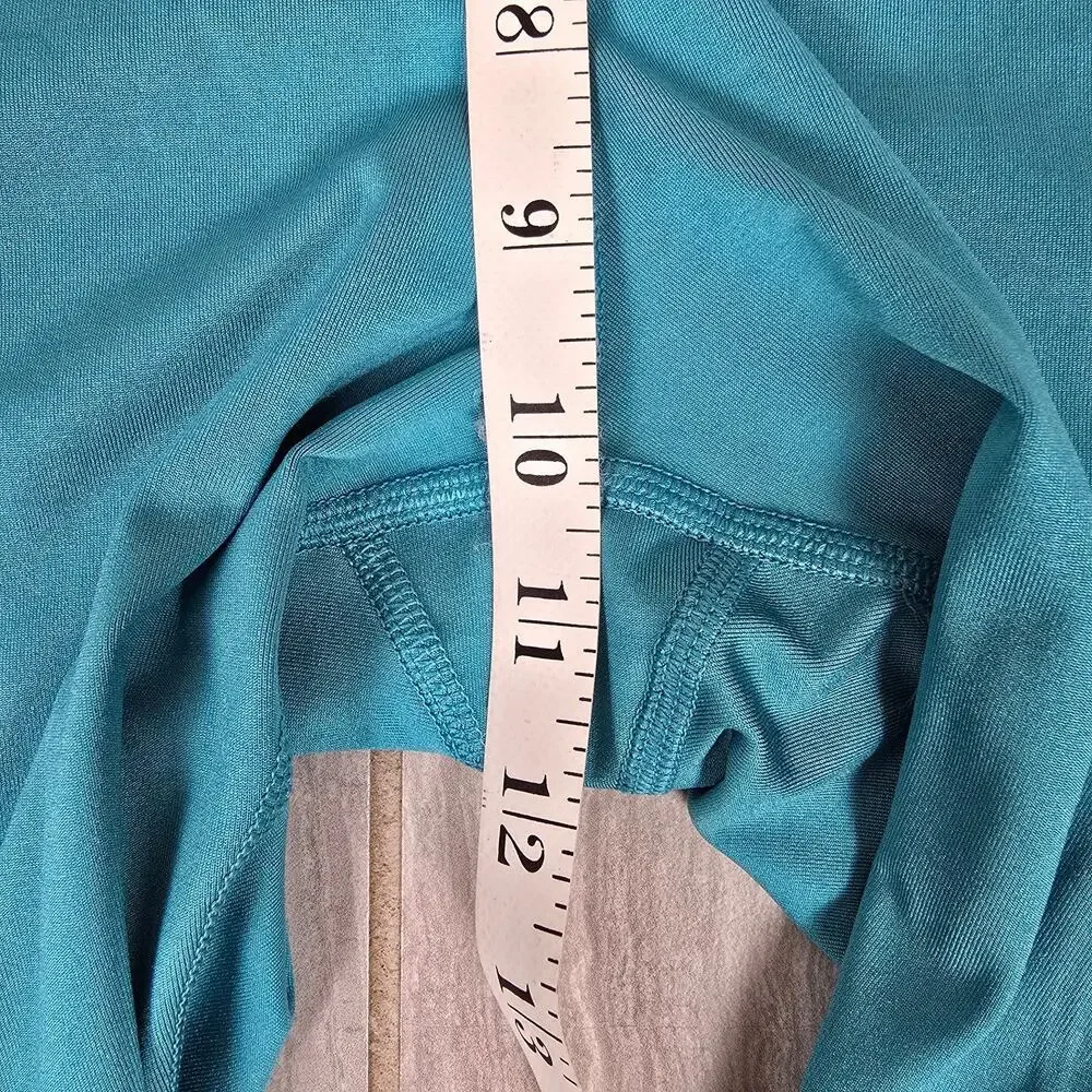 NWT Fabletics Pure Luxe Teal Blue Womens XL Leggings Pockets Fitness Athletic - Picture 5 of 11